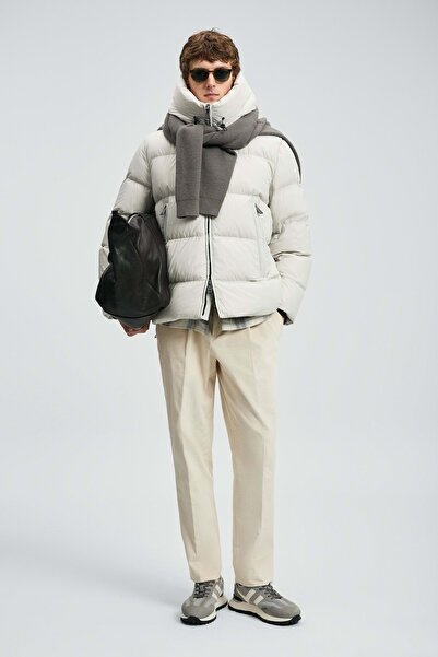 Lufian 112120250 Tommy Goose down Men's Coat Stone