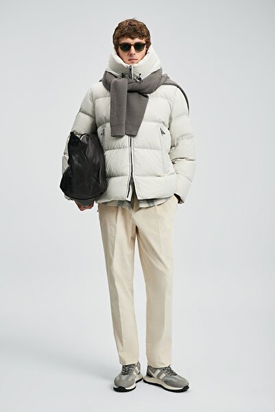 Lufian 112120250 Tommy Goose down Men's Coat Stone