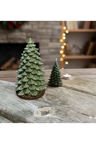 Genel Markalar Çam ağacı mum silikn kalıbı dekoratif leylandi ağacı mum silik...