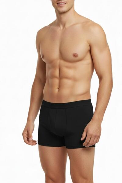İki Yıldız Men's Stretch Fabric Boxers Solid Color Bgl-St05007