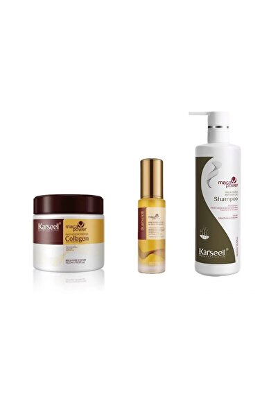 Karseell Μάσκα μαλλιών με κολλαγόνο, σαμπουάν κατά της τριχόπτωσης και λάδι μ...