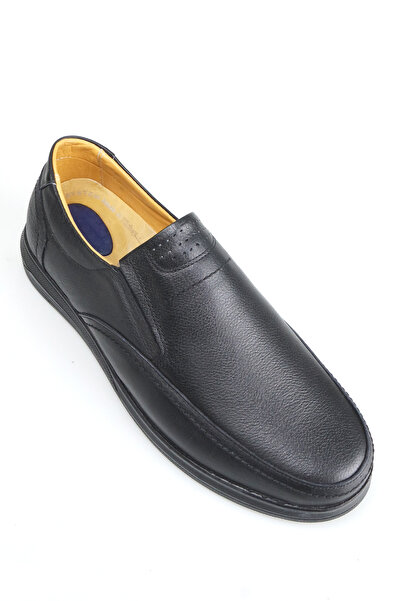 Dortex Drt7810 Leather Lace Detailed Non-Slip Sole Easy to Wear Men's Shoes