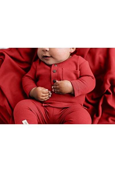 Lovedbaby Baby pajamas set, 2pcs, 100% hypoallergenic cotton – GOTS certified, Cherry, 0-12 months