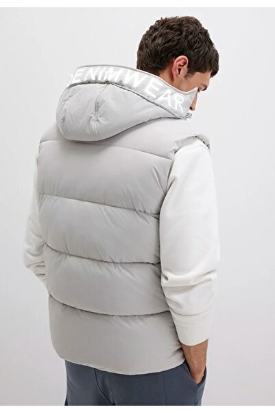 Mavi 0110089 Hooded Inflatable Men's Vest Gray