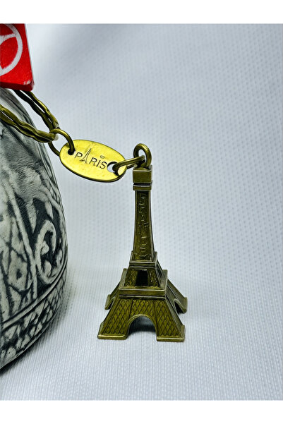 anahtarlık evreni سلسلة مفاتيح معدنية على شكل برج إيفل - بتصميم باريس وفرنسا