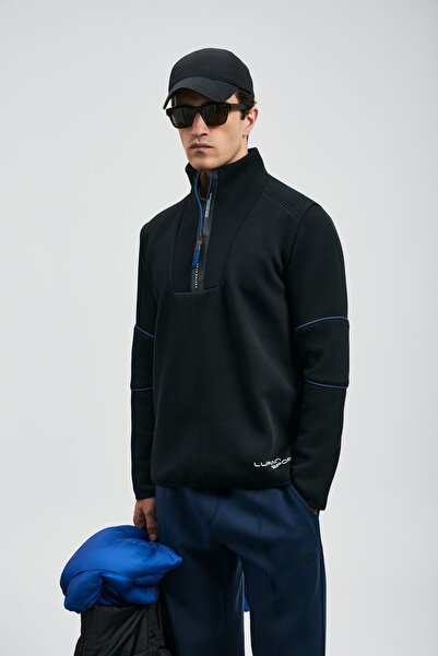 Kocamanlar Ayakkabı Lufian 112030191 Art Men's Sweatshirt Black