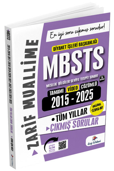 Dizgi Kitap 2026 MBSTS Çıkmış Sorular 2015-2025 Tüm Yıllar Çözümlü - Zarif Muallime