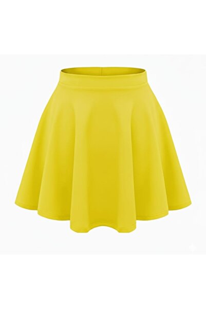 KedyKids Double Yellow Girls' Straight Skirt