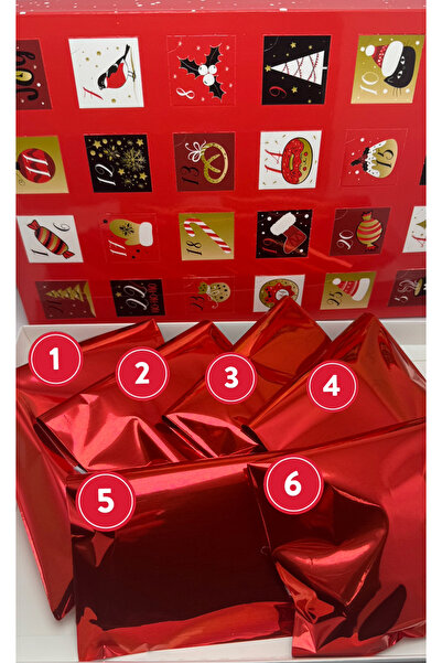 VENTİ VENTİSCA مجموعة هدايا مفاجئة من أدفيند كاليندر مكونة من 6 قطع لعيد الميلاد والمناسبات الخاصة (متوفرة في المجوهرات الفولاذية)