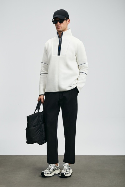 Kocamanlar Ayakkabı Lufian 112030191 Art Men's Sweatshirt White