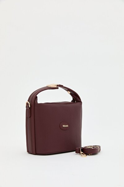 Nihan Toka Detaylı El Çantası Bordo