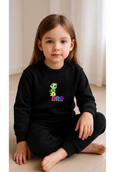 playwear Παιδικό Φούτερ Σετ με στάμπα KARINCA για Κορίτσια και Αγόρια, με λαι...