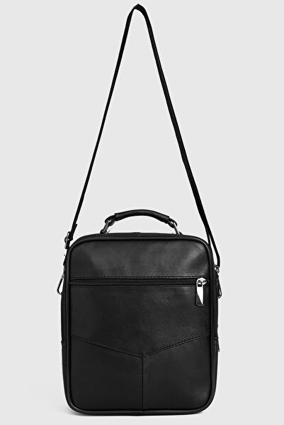Fiyaka Ck12 Small Size Genuine Leather Men's Bag Black