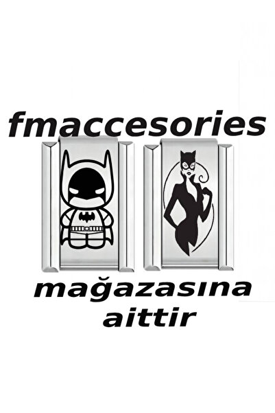 fmaccesories سوار من الفولاذ الإيطالي بلون فضي مع طباعة ليزر لا يفقد لونه ولا...