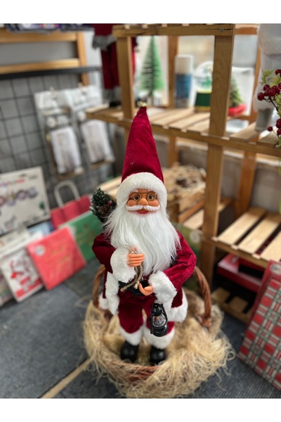 SÜS EVİ Noel baba Biblo Yeniyıl yılbaşı süsü Noel baba 45-55 Cm