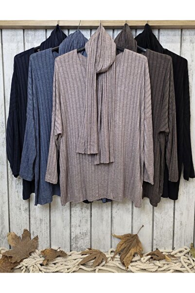 pudubutik V-Neck Italian Knitwear Brown