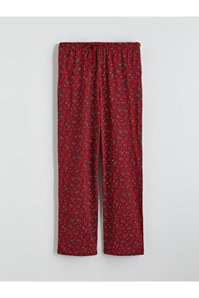 LC Waikiki Vizyon Yeni Sezon Bisiklet Yaka Yılbaşı Temalı Kadın Pijama Takımı