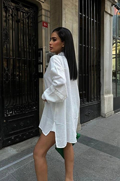 GENCULUS Alina Kol Cut Out Linen Shirt 325208