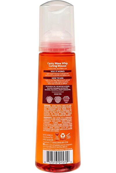 MQ Cantu Styling Mousse for Curly and Wavy Hair, 248 ml