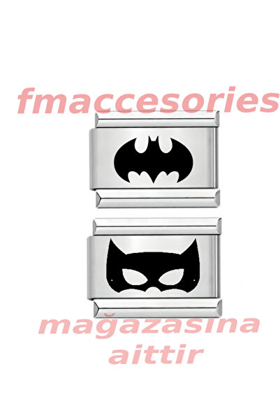 fmaccessoriess سوار من الفولاذ الإيطالي بلون فضي، تصميم للأزواج، طباعة بالليز...