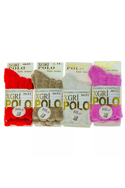 CUBBUX Children's Reverse Towel Socks Winter Socks 6 Pieces