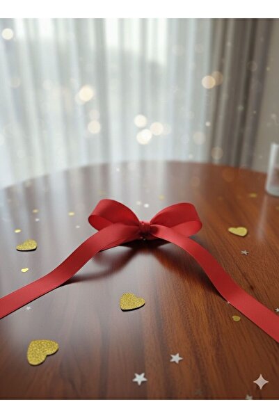 e Erta 10 Meters X 2 cm Red Ribbon, Satin Ribbon 1 Roll