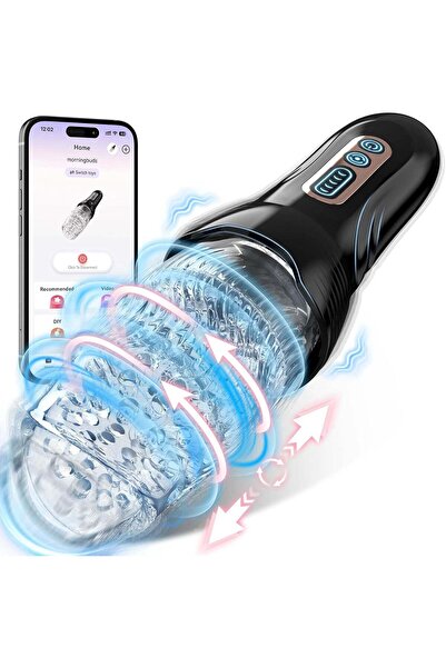 Obsessia RotateX Automat: 10 Vibratii, 5 Rotatii, Efect Ultra-Realist, Contro...