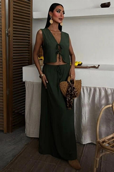 GENCULUS Vest Front Tie Floor-Length Suit 10192