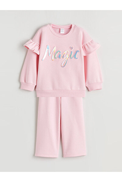 LC Waikiki Özmarka New Season Girls' Sweatshirt and Pants Set