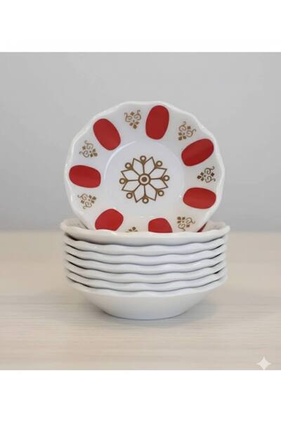 Livona Concep Kahveci Tipi Kırılmaz Çay Tabağı 10'lu Set, Mükemmel Kalite