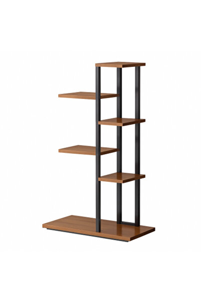 KESNUP 6-tier plant and flower pots stand, metal frame, indoor/outdoor, size 113 x 60 x 20 cm, Black