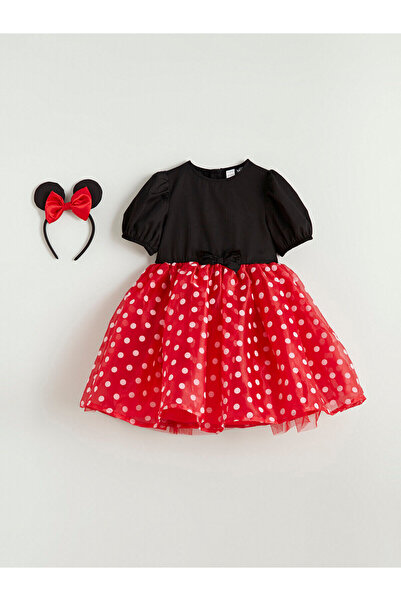 LC Waikiki LCW Kids Kız Çocuk Minnie Mouse Tütü Elbise ve Taç