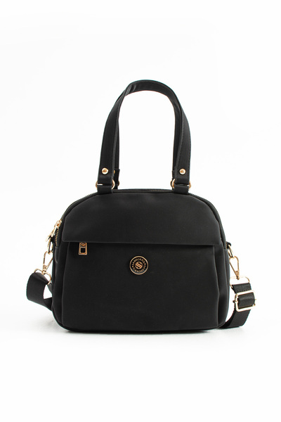 Sanmorris Sn 1431 Women's Shoulder Bag Handbag Crossbody Bag Satin Black