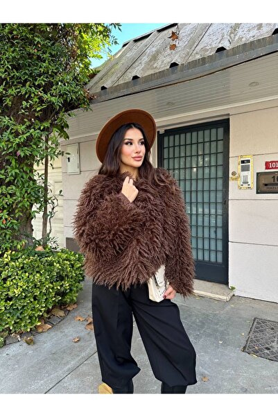 A&O Style Γυναικείο παλτό από εξαιρετικά μαλακή γούνα oversized