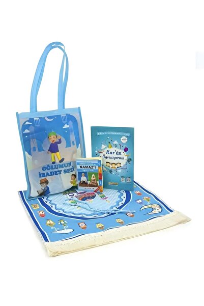 Dekomina Çantalı Çocuk Seccade İbadet Seti