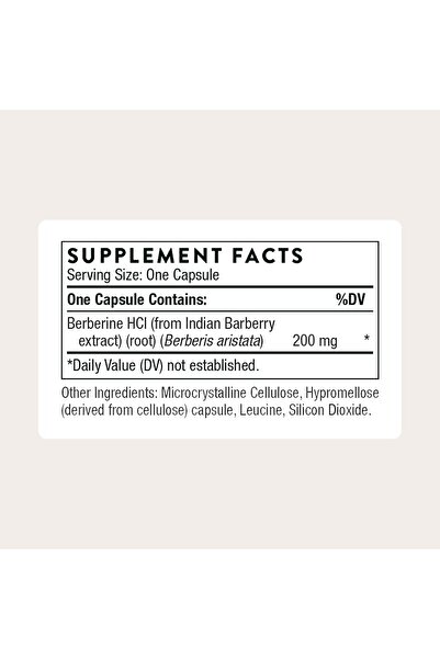 Thorne Berberine 200 mg (Formerly Berbercap) - 60 Capsules