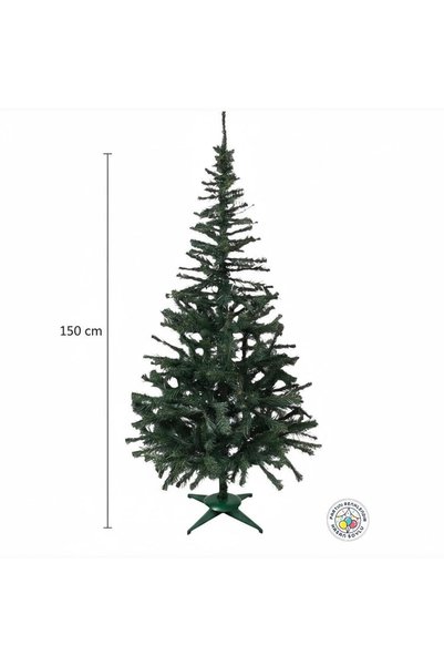 Partini Renklendir Lüx Yılbaşı Ağacı 150 cm 241 Dal Plastik Ayaklı Yılbaşı Ağacı
