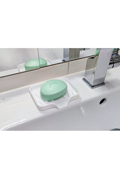 Nebron Katı sabun ve süngerlik, su tutmaz modern tasarım. Sert plastik