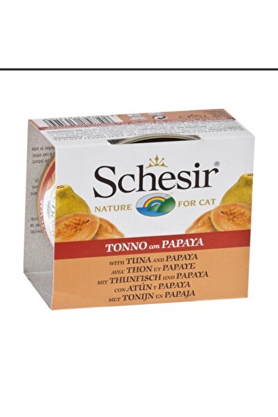 Schesir تونه شيزر بالبابايا طعام قطط رطب 85 جم