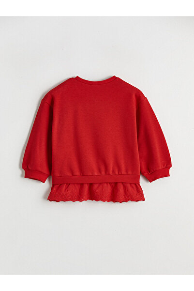 LC Waikiki Lcw Kids Fisto Detailed Thick Sweatshirt for Girls