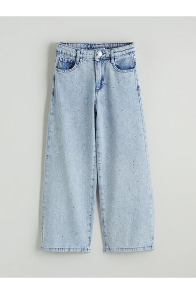 LC Waikiki Wideleg Stoned Girl's Jean Trousers