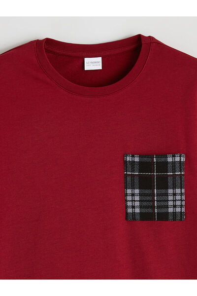 LC Waikiki Peak New Season Crew Neck Plaid Boys' Pajama Set