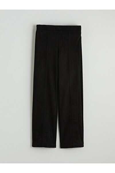 LC Waikiki Vizyon New Season Elastic Waist Suede Look Girls' Trousers