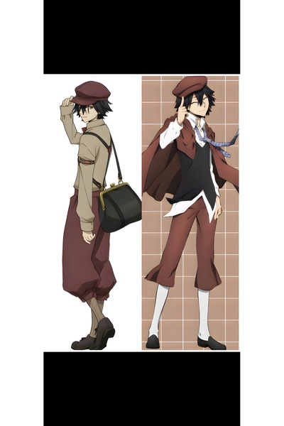 OWLBAG COMPANY Owl Bag Bungou Stray Dogs - Ranpo Double Sided Printed Hugging Pillow Cover
