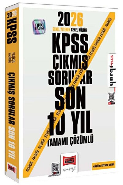 Yargı Yayınları Yargı 2026 KPSS Genel Yetenek Genel Kültür Çıkmış Sorular Son...
