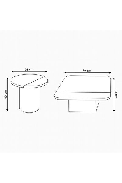 Vi Markets An elegant table set combining a white marble top and a sophisticated, modern wooden base.