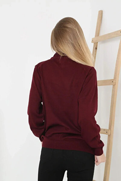 hibiscus Women's Half Turtleneck Knitwear Sweater Soft Textured Cotton Fine Weaving, Long Sleeves Comfortable Regular Fit - B