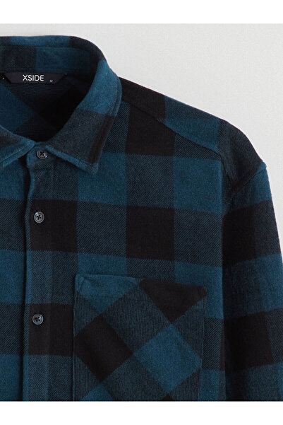 LC Waikiki Comfortable Fit Long Sleeve Plaid Men's Lumberjack Shirt Jacket