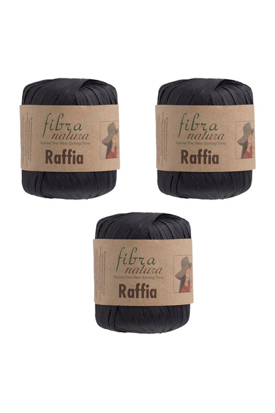 Fibra Natura Ράφια Χαρτί κορδόνι 3 τεμάχια σε συσκευασία