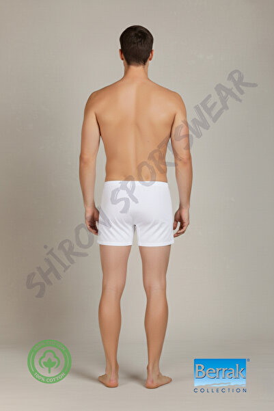 Shiron Sportswear&Company Men's 6-Pack White Classic 100% Cotton Combed Long Underwear-Lingerie Berrak / 1055